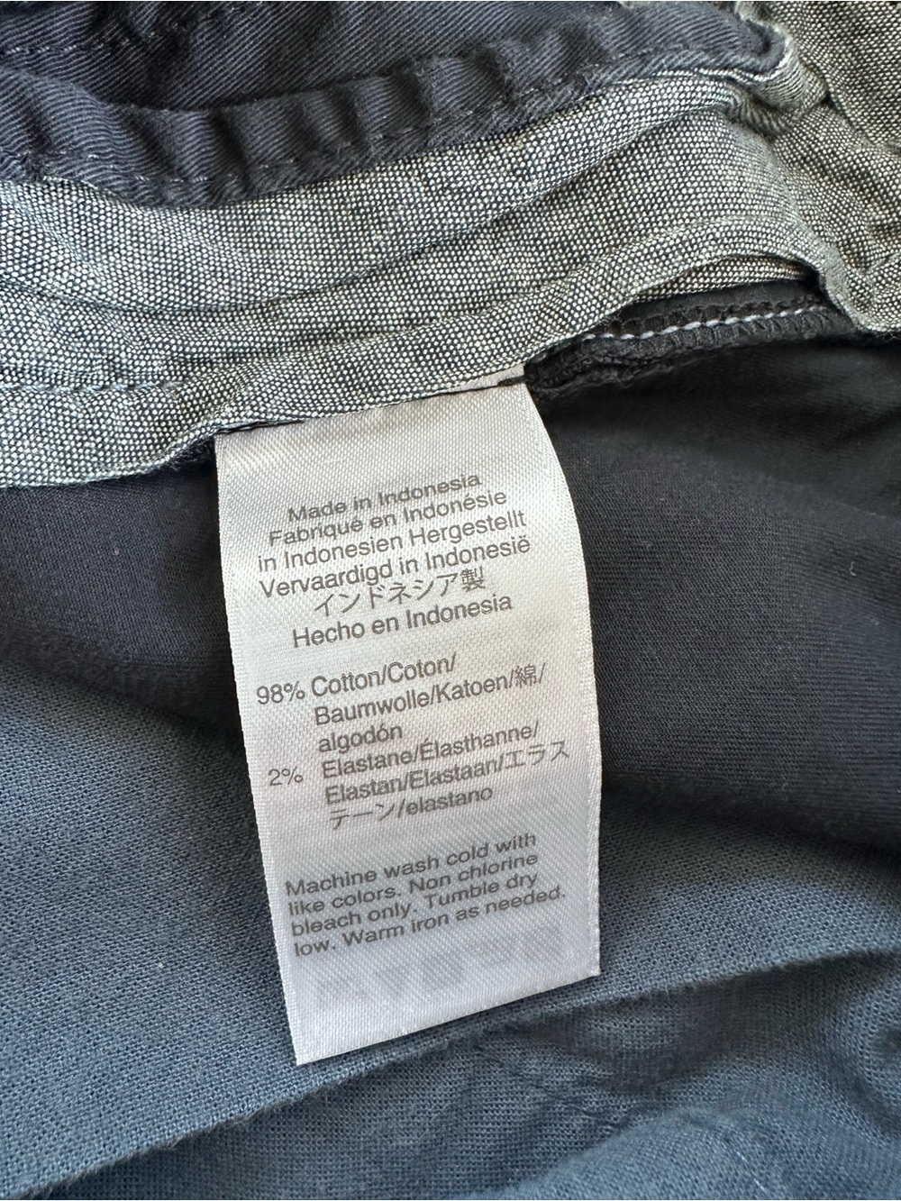 J. Crew Navy Flat-Front Cotton Chino Shorts - Picture 5 of 5